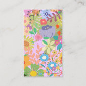 花の結婚式 プログラム 名刺 (裏面)