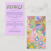 花の結婚式 プログラム 名刺 (正面/裏面)