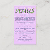 花の結婚式 プログラム 名刺 (正面)