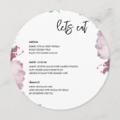 花の結婚式 メニュー (正面)