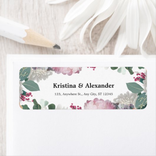 花の結婚式 ラベル (インサイチュ)