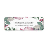 花の結婚式 ラベル (正面)