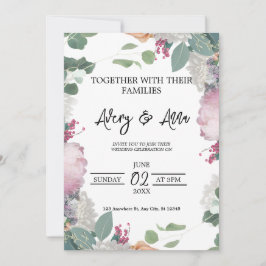 花の結婚式 招待状