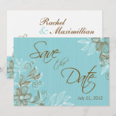 花の結婚式 Save The Date セーブザデート (正面/裏面)