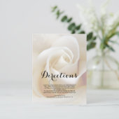 花の結婚案内挿入カード 招待状 (スタンド正面)