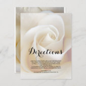 花の結婚案内挿入カード 招待状 (正面/裏面)