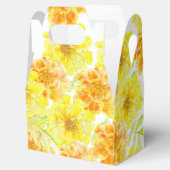 花の結婚水色は黄色オレンジ フェイバーボックス (オープン)