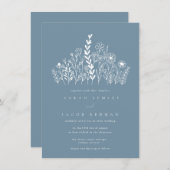 花の結婚花 招待状 (正面/裏面)