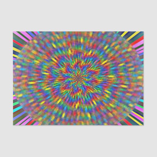 花の絞り染め 薄葉紙 (正面)