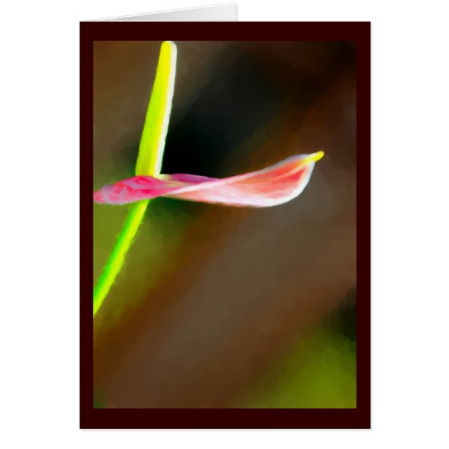 花の絵画カード (正面)