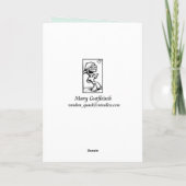 花の絵画サンキューカード_ サンキューカード (裏面)