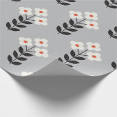 花の継ぎ目のないデザイン。北欧スタイル ラッピングペーパー (角)