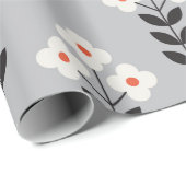 花の継ぎ目のないデザイン。北欧スタイル ラッピングペーパー (ロールコーナー)