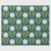 花の継ぎ目のないデザイン。北欧スタイル ラッピングペーパー (フラット)