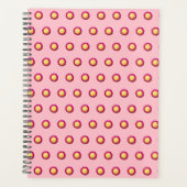 花の継ぎ目のないパターンをプランナー プランナー手帳 (正面)