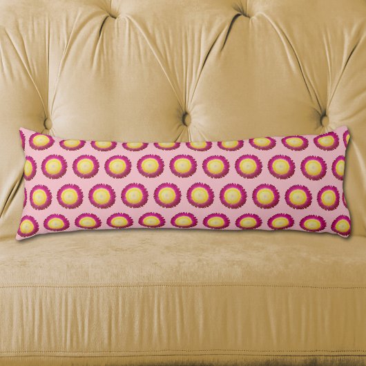 花の継ぎ目のないパターンを抱き枕 ボディピロー