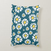 花の継ぎ目のない模様 アクセントクッション (裏面(縦))