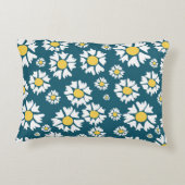 花の継ぎ目のない模様 アクセントクッション (裏面)