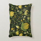 花の継ぎ目のない模様 アクセントクッション (正面(垂直))