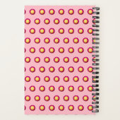 花の継ぎ目のない永遠の模様をノートブックに ノートブック (裏面)