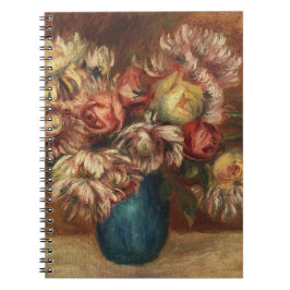 花の緑の花瓶(1912)のルノアール。 ノートブック