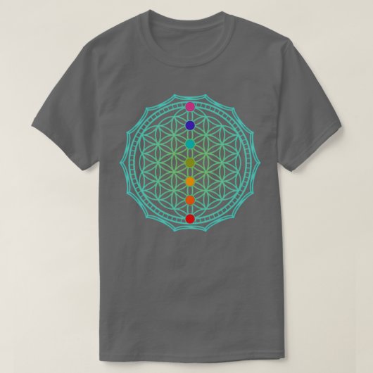 花の緑1 Tシャツ (デザイン正面)