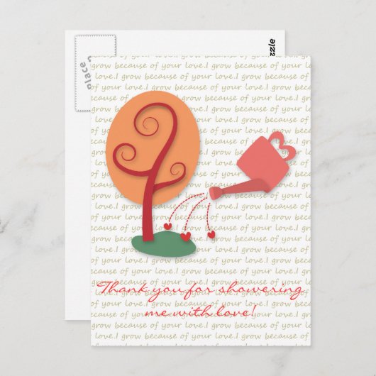 花の缶花と愛の植物 ポストカード (正面/裏面)