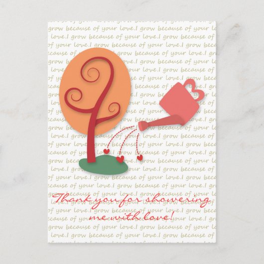 花の缶花と愛の植物 ポストカード (正面)