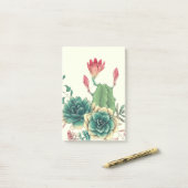 花の美しいサボテン ポストイット (デスク上)