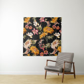 花の美しいパターン シームレス。生地の質感 タペストリー (インサイチュ)