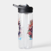 花の美しいユニコーン ウォーターボトル (右面)