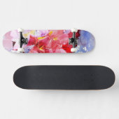花の美しい花束 スケートボード (横)
