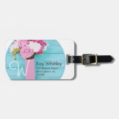 花の美しい花束 ラゲッジタグ (正面横)