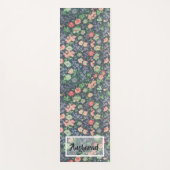 花の美しい落ち着いたカーペカスタムット ヨガマット (正面)