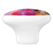 花の美しい セラミックノブ (側面)