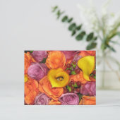 花の美しい ポストカード (スタンド正面)