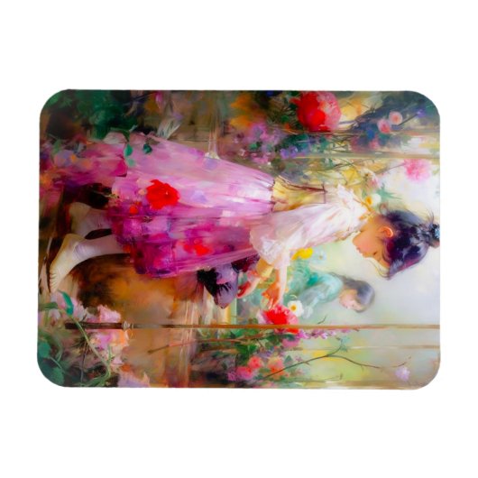 花の美しい マグネット (横)