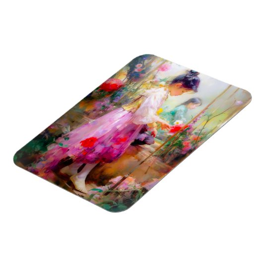 花の美しい マグネット (左側)