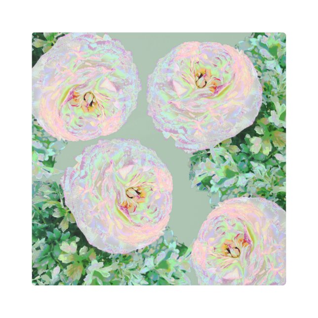 花の美しい メタルプリント (正面)