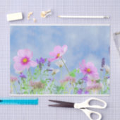 花の美しい 薄葉紙 (クラフト)