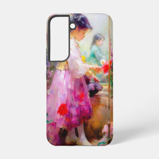 花の美しい SAMSUNG GALAXYケース (裏面)