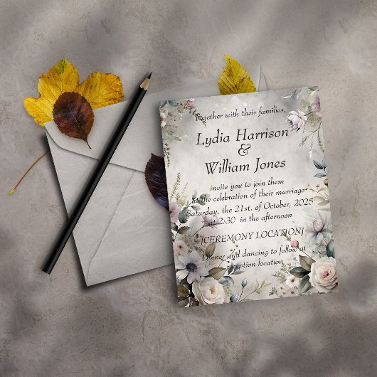 花の美しさ 招待状