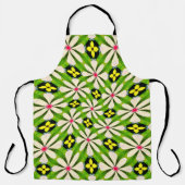 花の美的模様 エプロン (正面)