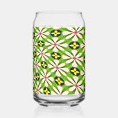 花の美的模様 ガラス缶 (裏面)