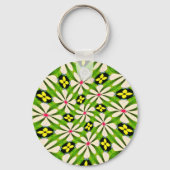 花の美的模様 キーホルダー (裏面)