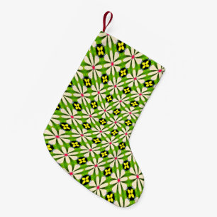 花の美的模様 スモールクリスマスストッキング