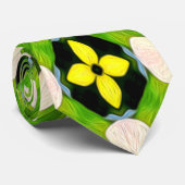 花の美的模様 ネクタイ (ロール)