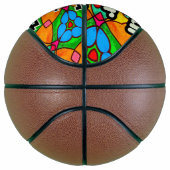 花の美的模様 バスケットボール (右)