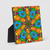 花の美的模様 フォトプラーク (正面)