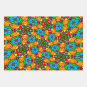 花の美的模様 ラッピングペーパーシート (正面2)